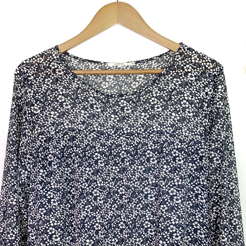 Tularosa Navy Floral Berkeley Shift Dress M - Picture 5 of 9